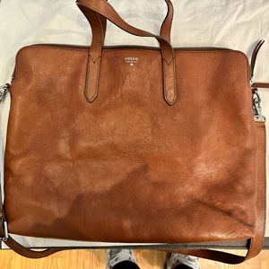 Fossil slim work bag.